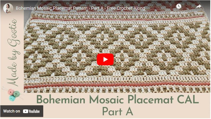 how to crochet mosaic crochet made by gootie