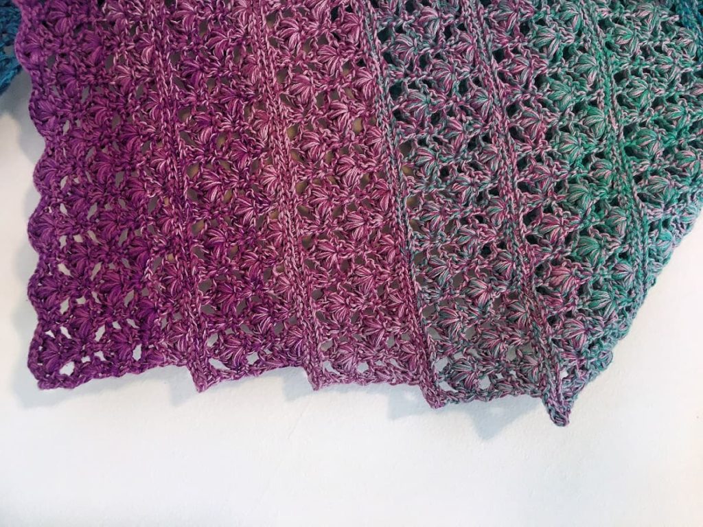 Flowers Shawl Crochet Pattern made by Gootie