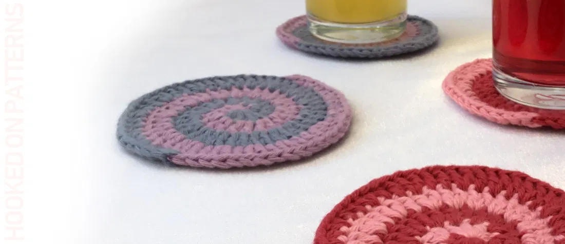 Free Coasters Crochet Pattern crochet spiral coasters