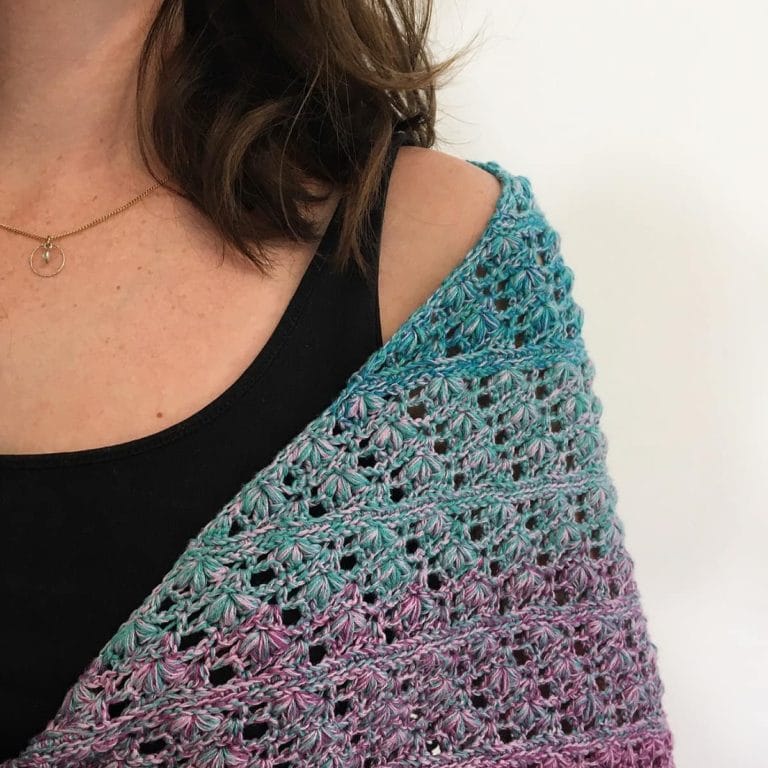 Free Crochet Lace Shawl Pattern - Made by Gootie