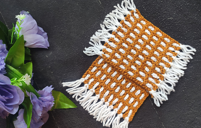 easy mug rug crochet pattern