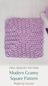 Iris Stitch In A Square: Free Modern Crochet Granny Square Pattern ...