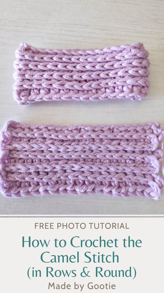 how to crochet the camel stitch in the round