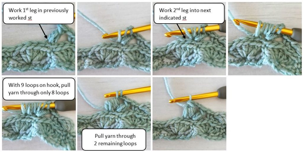 how to crochet the clover fan stitch made by gootie