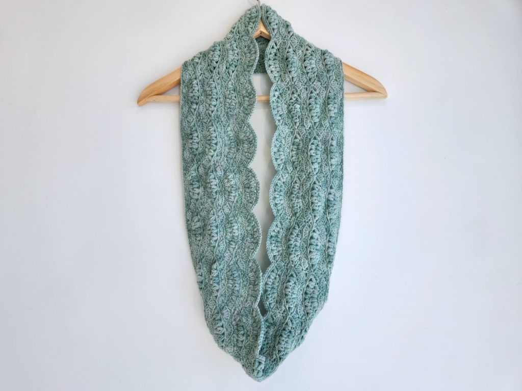 lightweight infinity scarf crochet pattern made by gootie