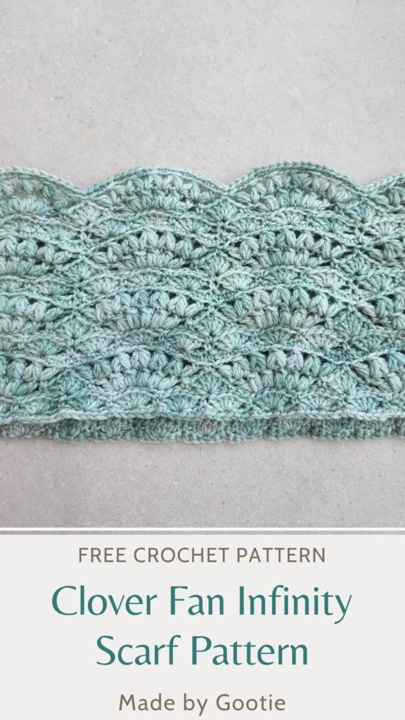 textured crochet scarf pattern made by gootie