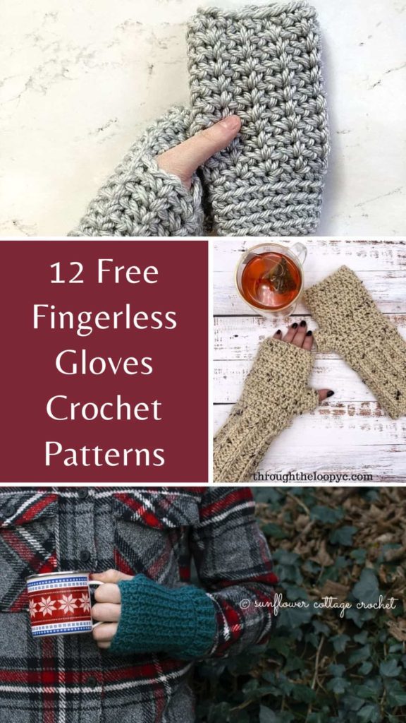 free crochet fingerless gloves patterns made by gootie