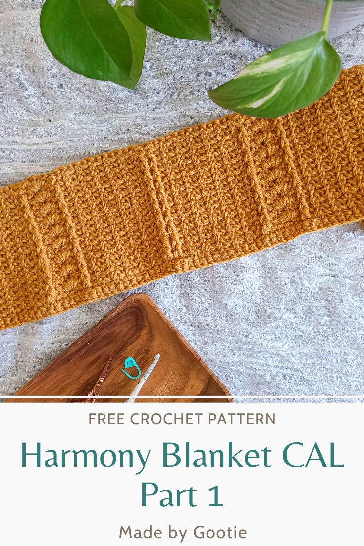 Free Crochet Along Blanket Pattern Part 1 Of the Harmony Blanket