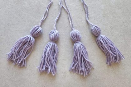 how to make tassels with yarn made by gootie