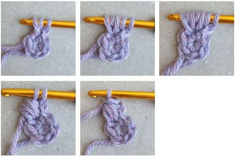 this is a photo of How to crochet small puff stitch made by gootie
