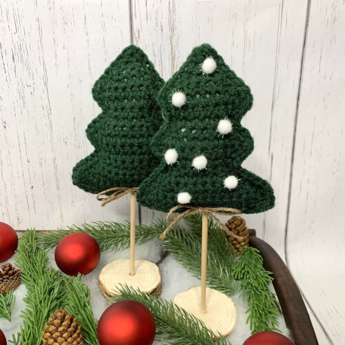 this is a photo of Simple Crochet Christmas Tree Pattern free blackstone designs