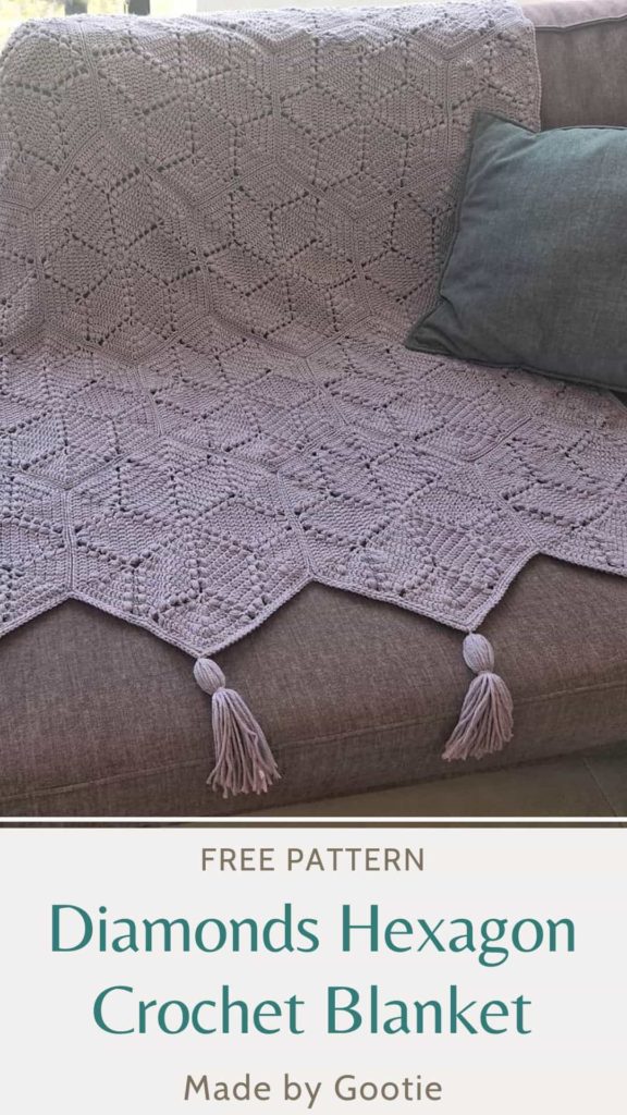 this is a photo crochet blanket with tassels free pattern made by gootie