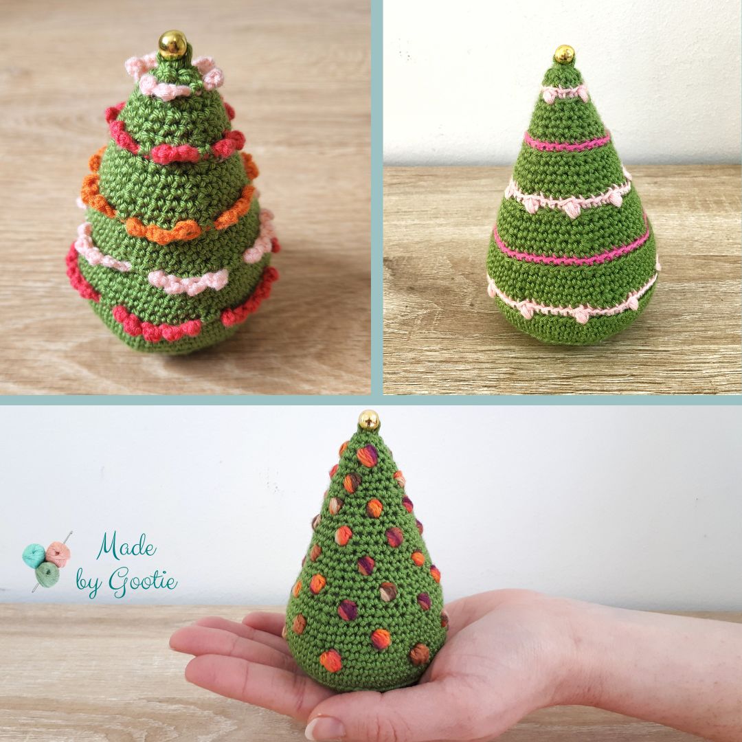 Free Small Crochet Christmas Tree Pattern Made by Gootie