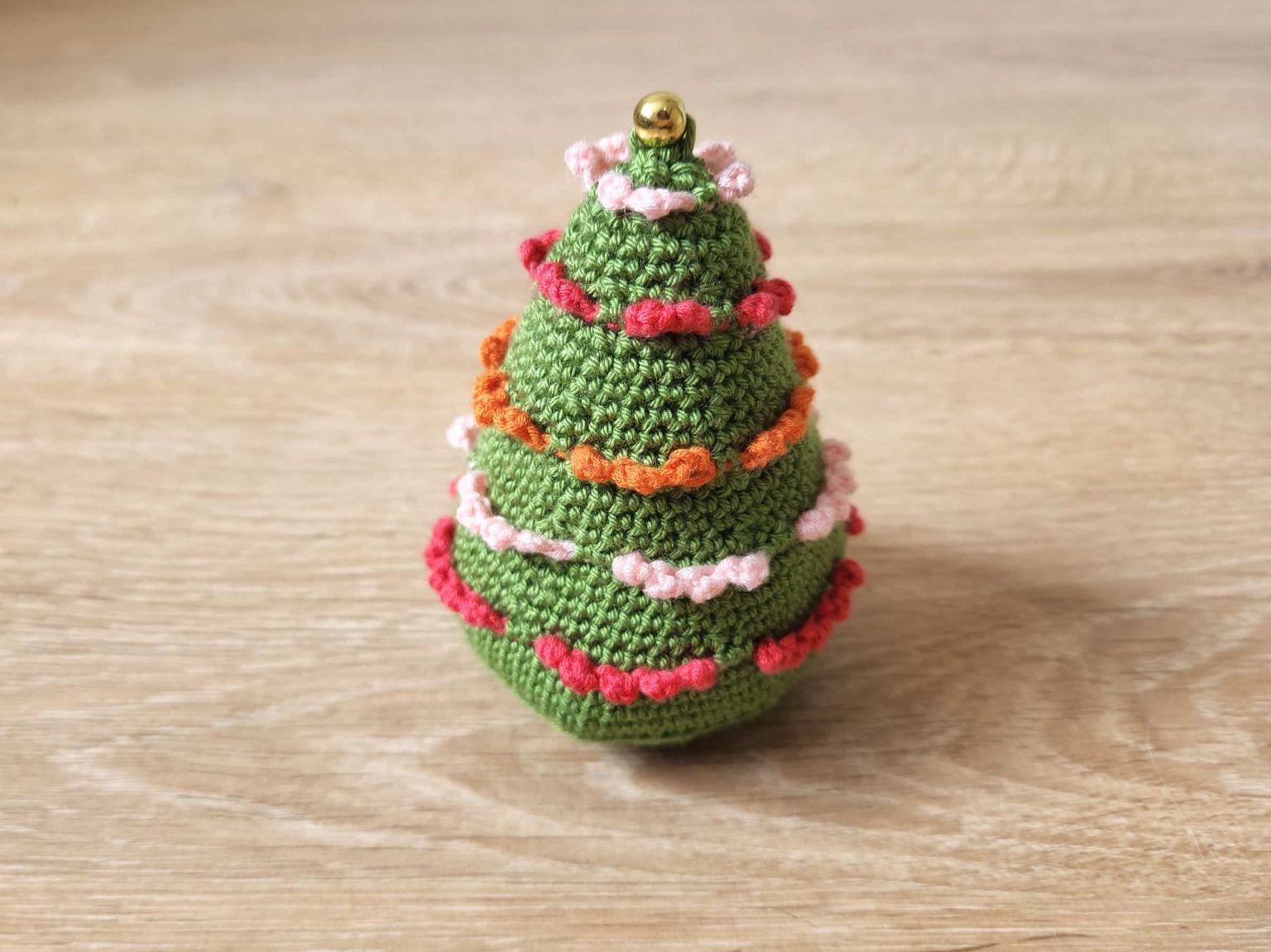 Free Small Crochet Christmas Tree Pattern Made by Gootie