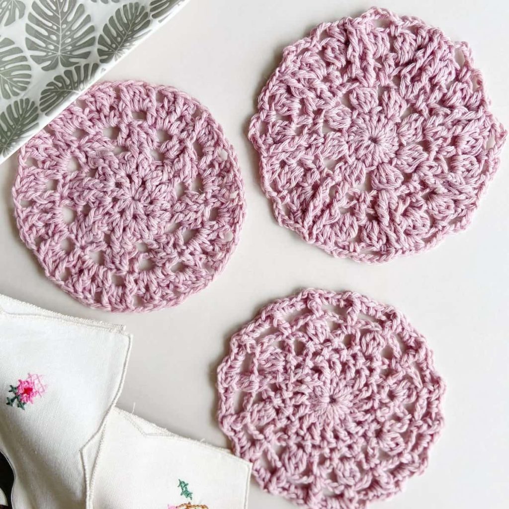 this is a photo Free-crochet-lace-coaster-patterns hanjan crochet