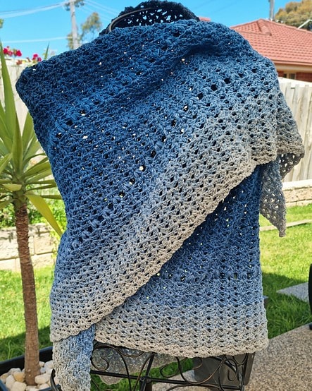 simple triangle shawl free pattern