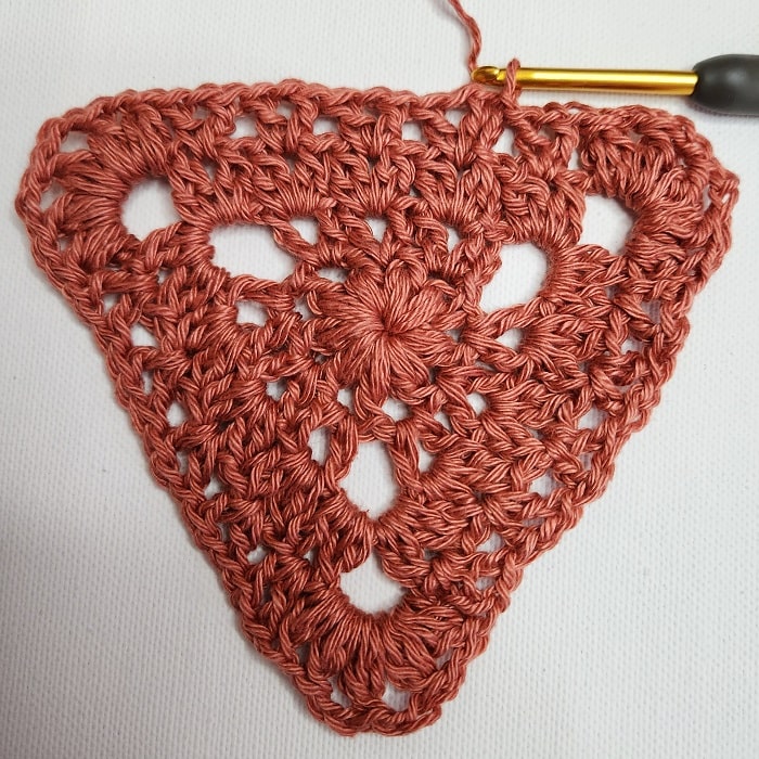 This is a photo of crochet triangle free pattern