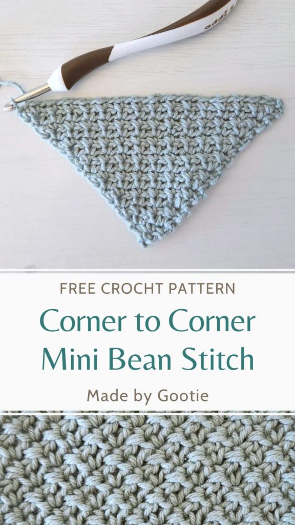 this is a photo different corner to corner crochet stitches made by gootie