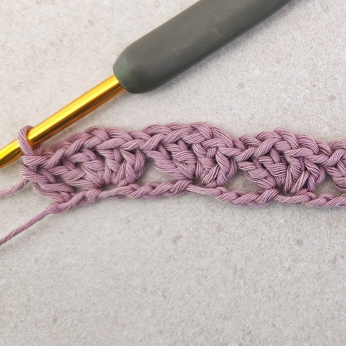 crochet iris stitch