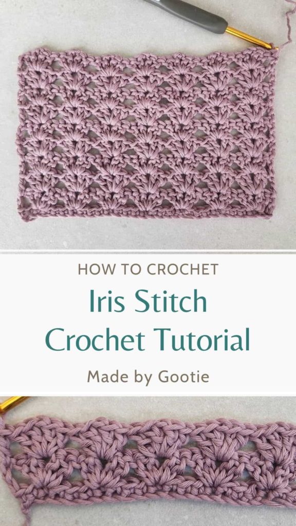 this is a photo of iris stitch crochet tutorial free