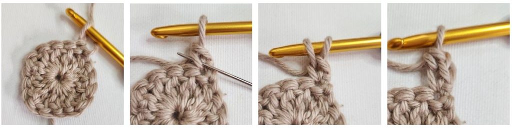 how to crochet stacked single crochet stitch