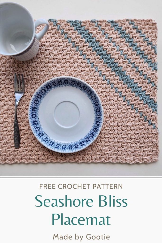 this is a photo of easy crochet placemat patterns free made by gootie