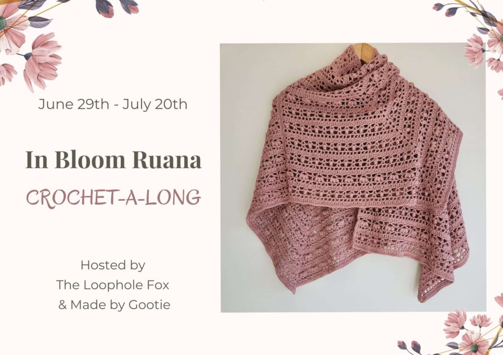 In Bloom Ruana shawl crochet along Main blog post image 1