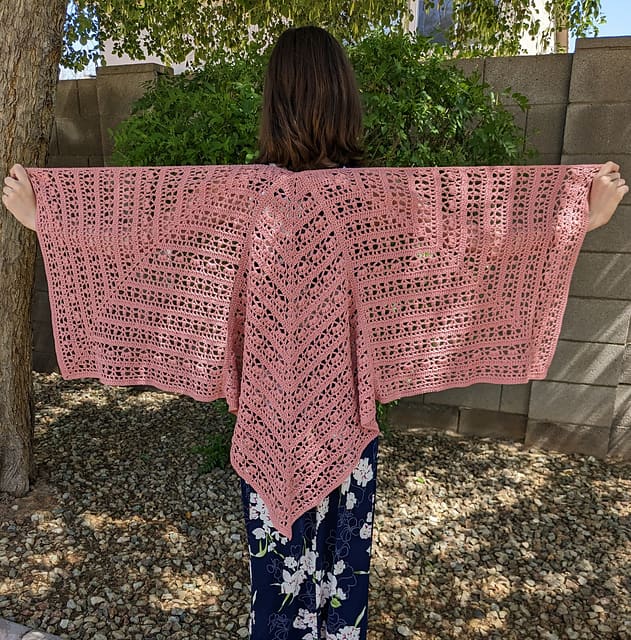 summer ruana shawl crohet pattern free