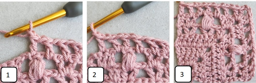 lace crochet square pattern free