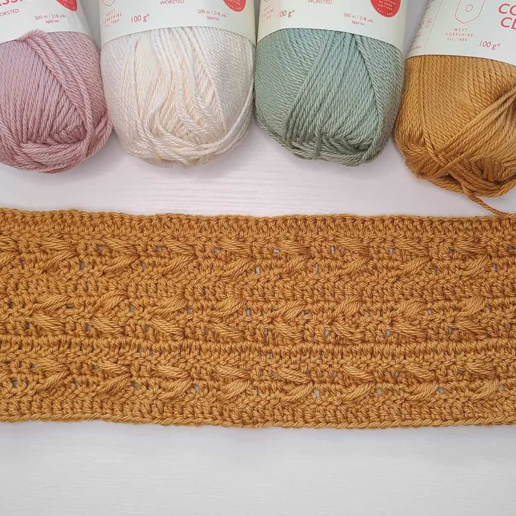 crochet blanket stripe pattern