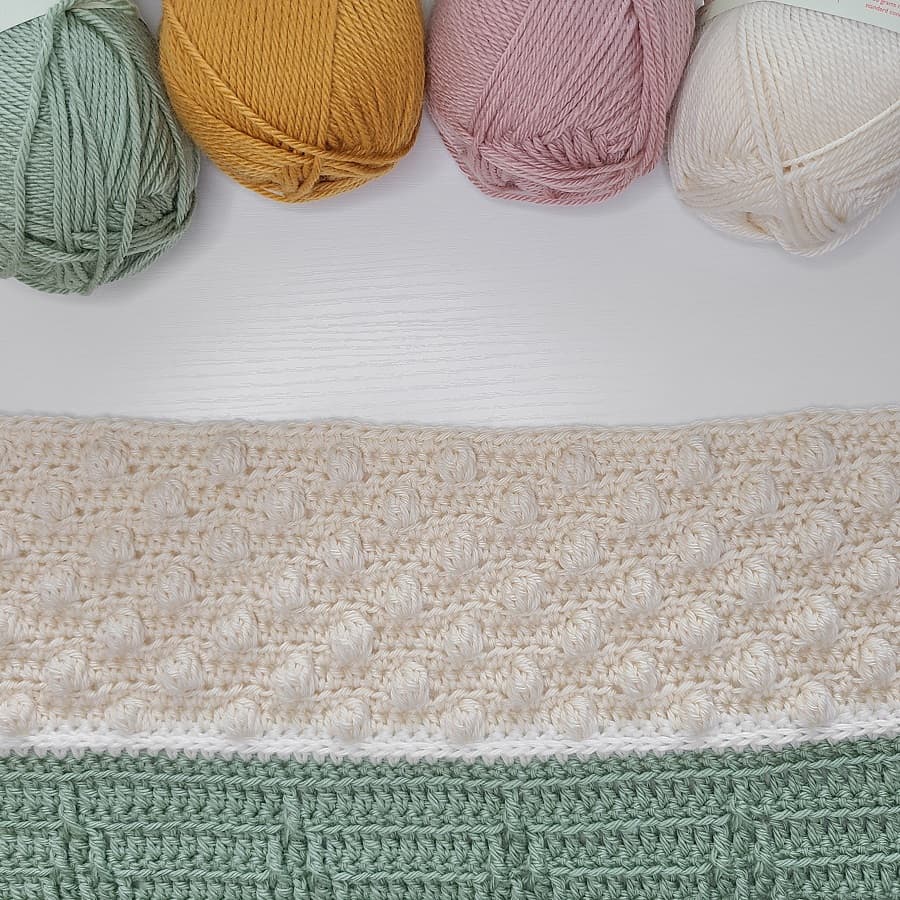 this is a photo of crochet bobble stitch blanket patterns free