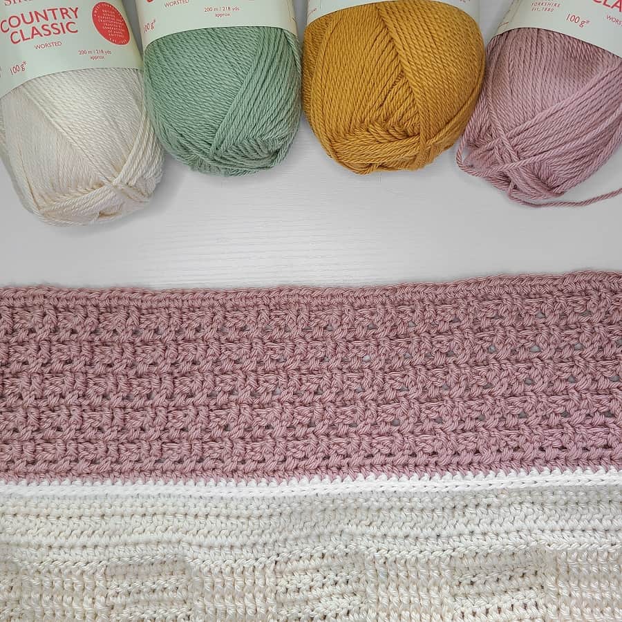 this is photo of crochet sampler blanket pattern free