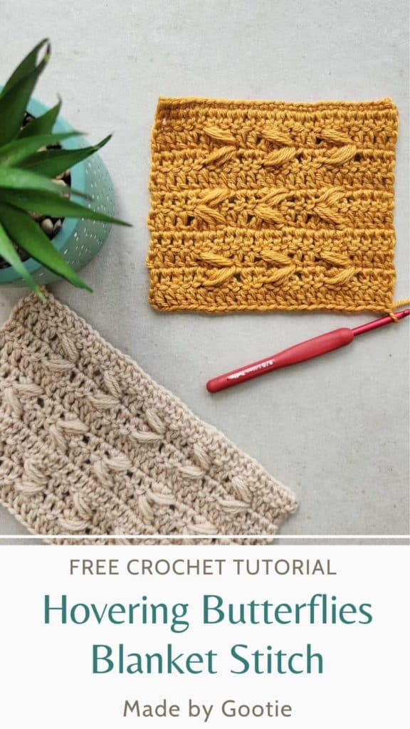blanket stitch crochet made by gootie