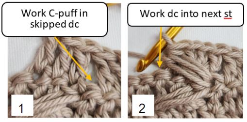 butterfly crochet stitch pattern