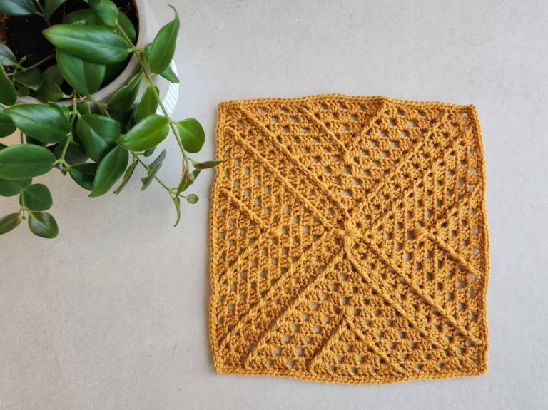 easy granny square baby blanket pattern
