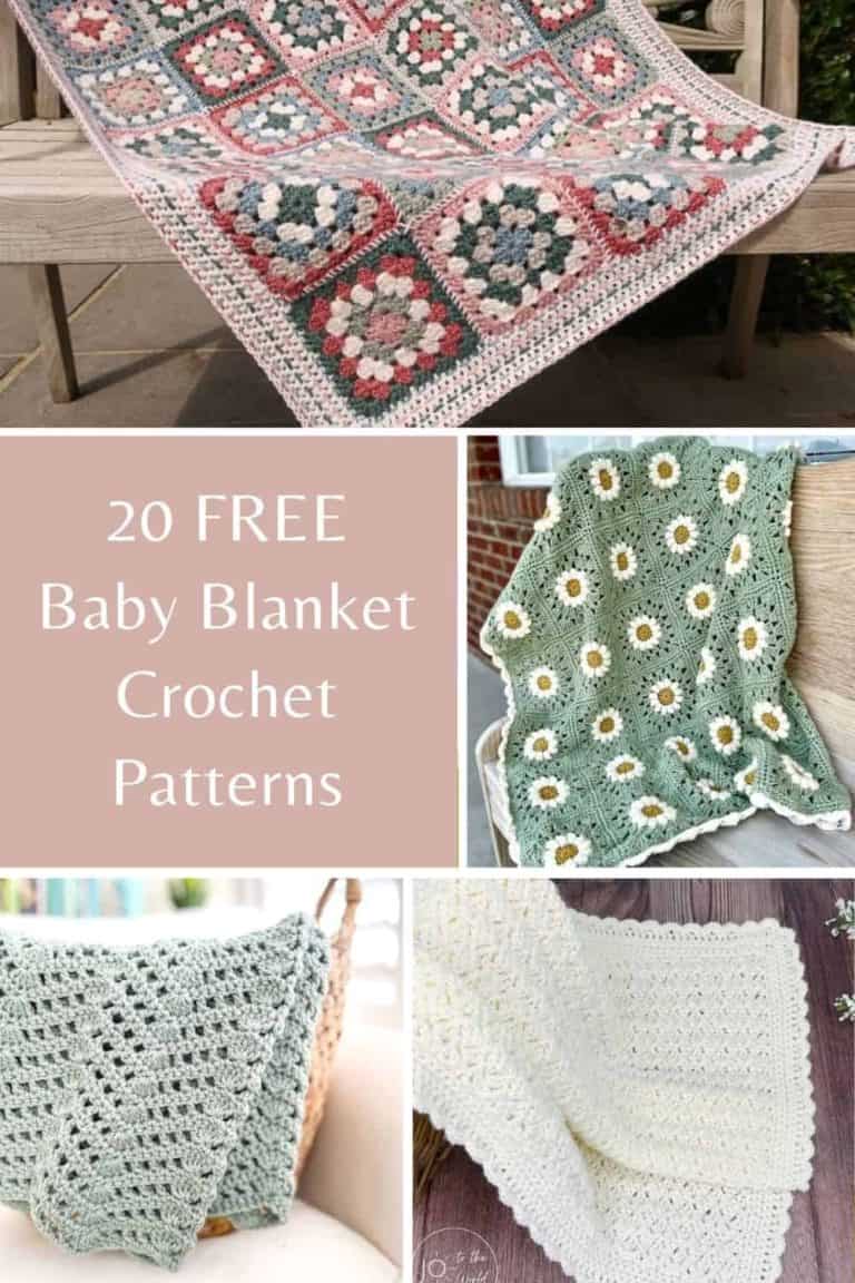 20 Free Baby Blanket Crochet Patterns - Made by Gootie
