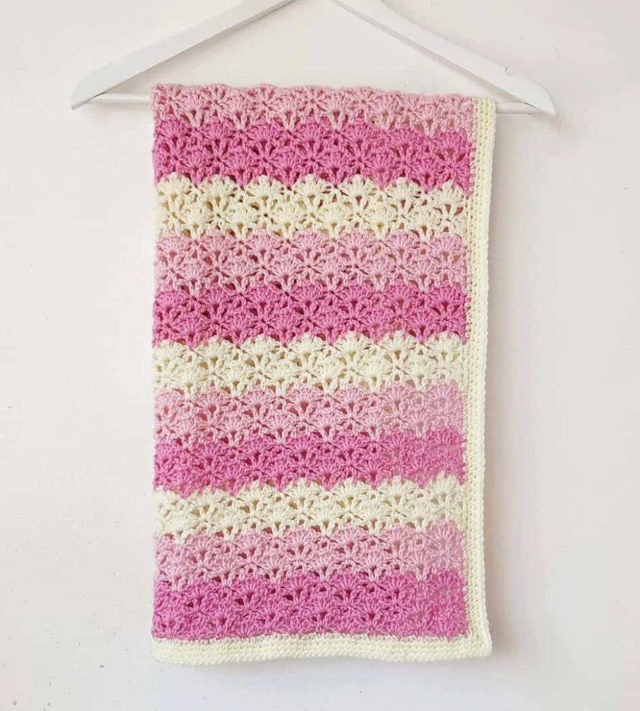 crochet shell stitch baby blanket patterns free
