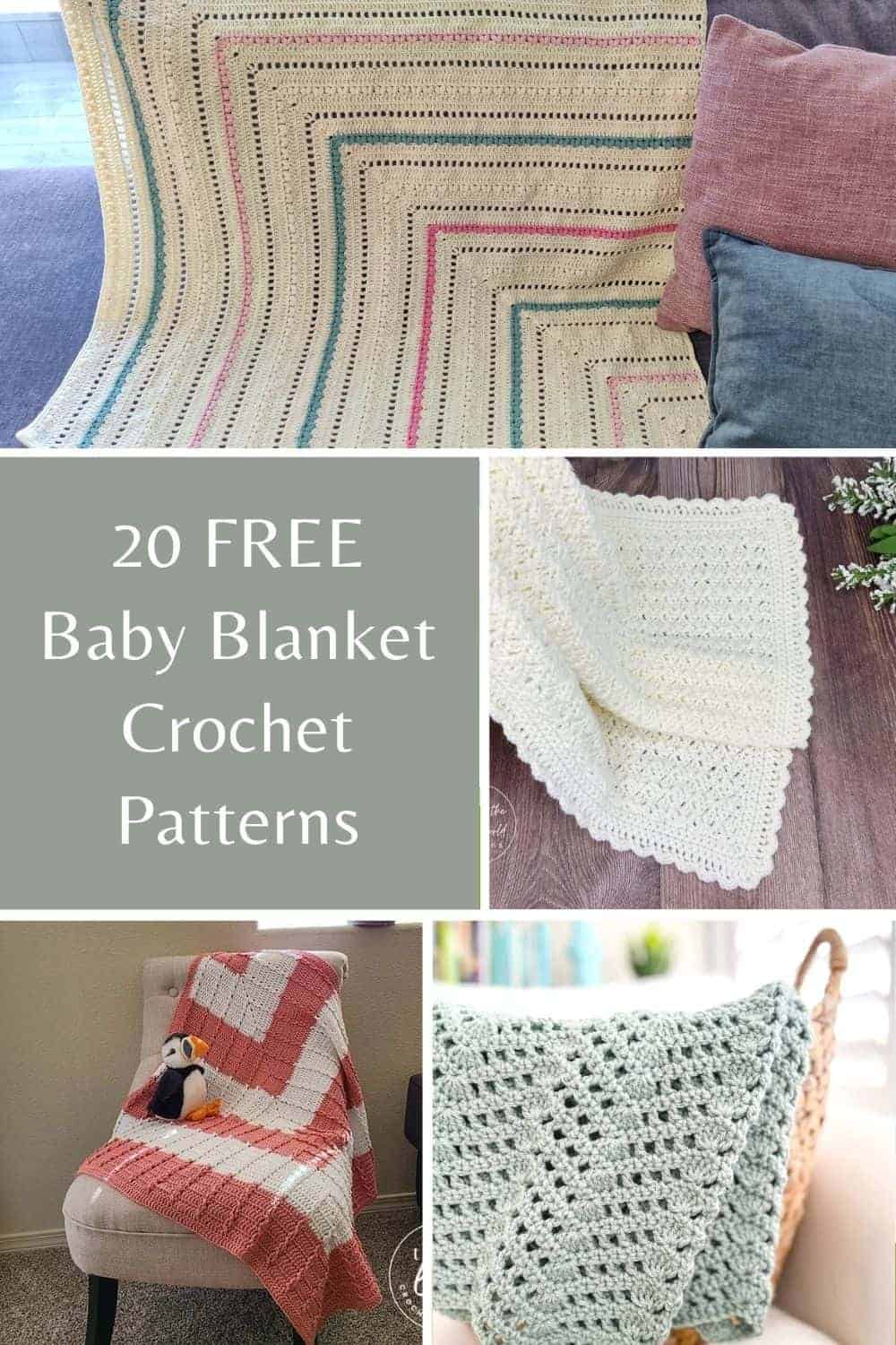 20 Free Baby Blanket Crochet Patterns - Made by Gootie