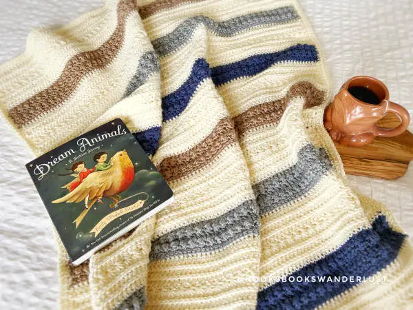 easy striped baby blanket crochet pattern