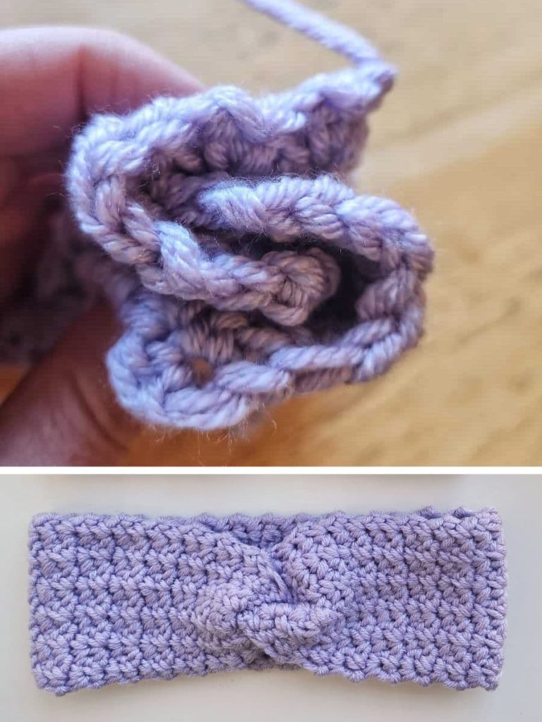 How to Crochet a Twisted Headband Pattern made by gootie