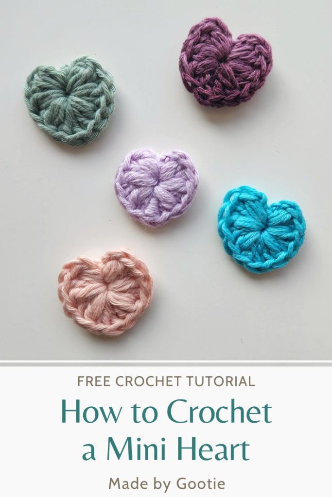 small crochet heart pattern free made by gootie
