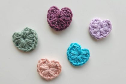 the easiest crochet heart pattern ever