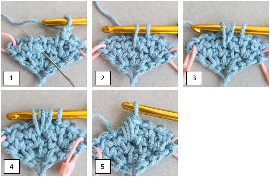 crochet bean stitch tutorial