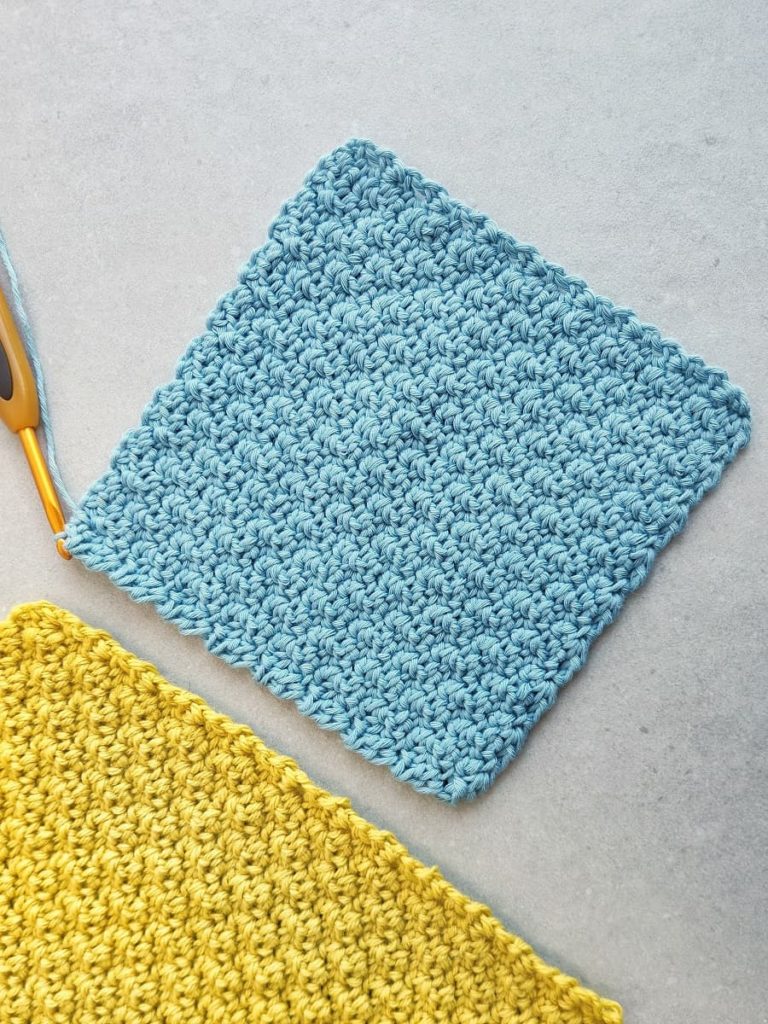 easy crochet dishcloth pattern free made by gootie