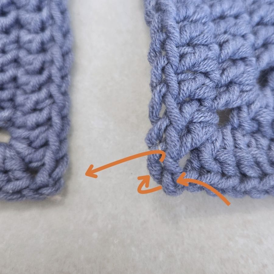 how to connect granny squares gootie