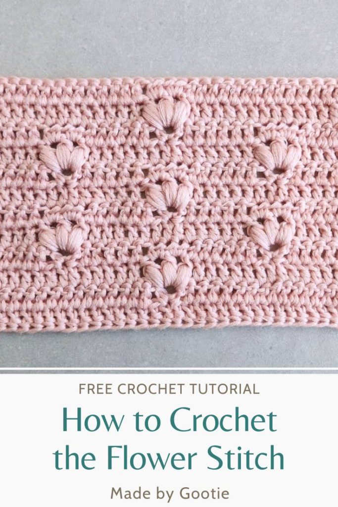 how to crochet the flower stitch