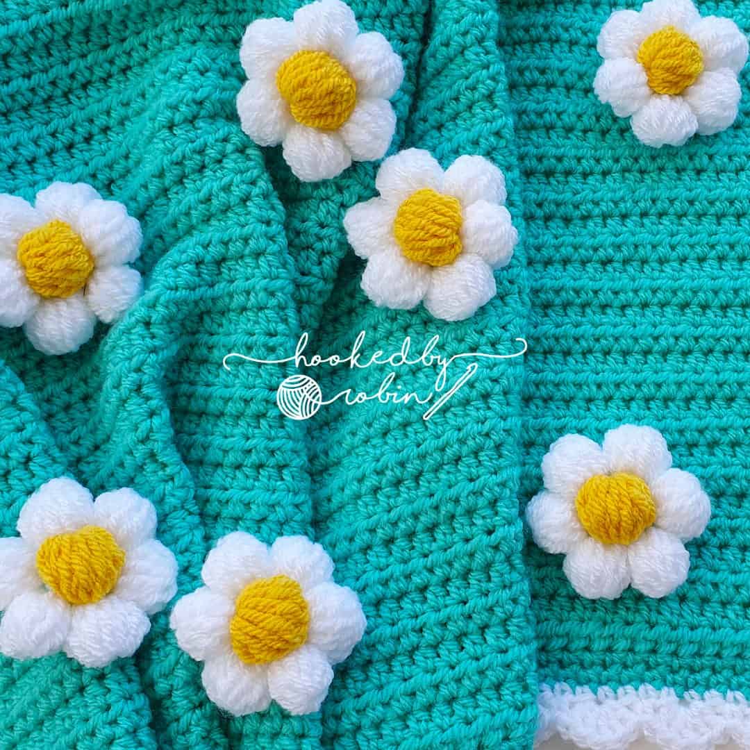 easy daisy crochet blanket