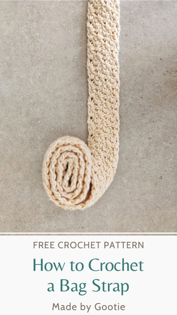 how to crochet a bag strap made by gootie