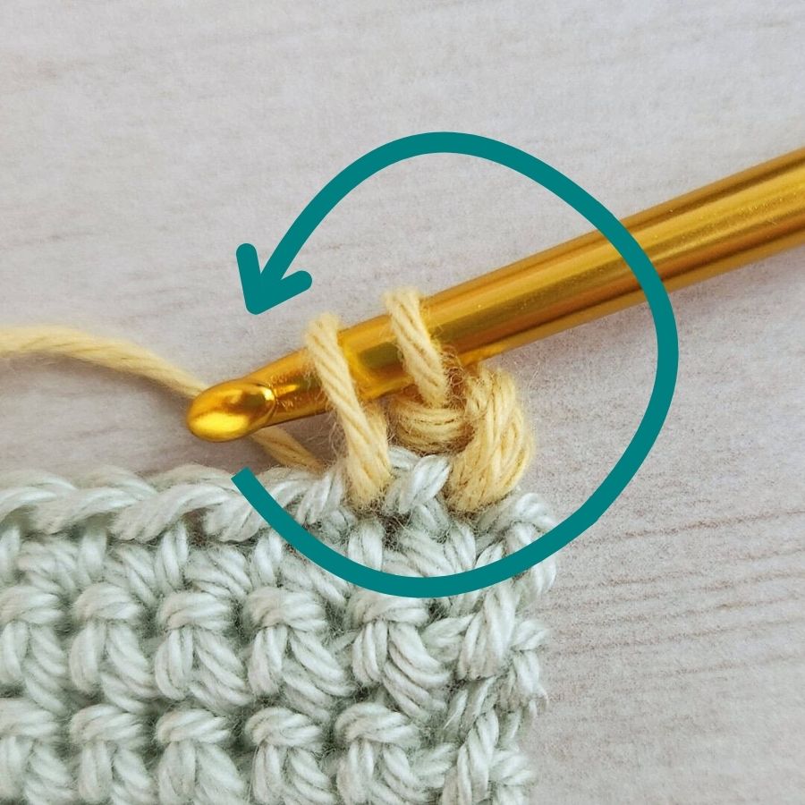 An Easier Way to Crochet a Crab Stitch Border made by gootie