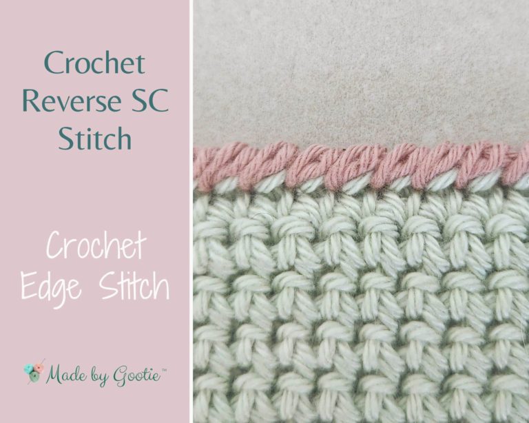 Crab stitch crochet border made by gootie
